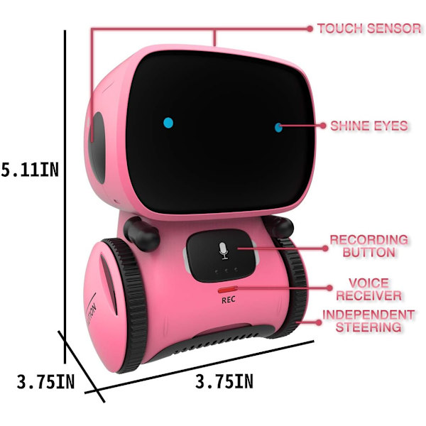 Smarte Talende Robotter Intelligent Partner og Lærer med Stemmestyring