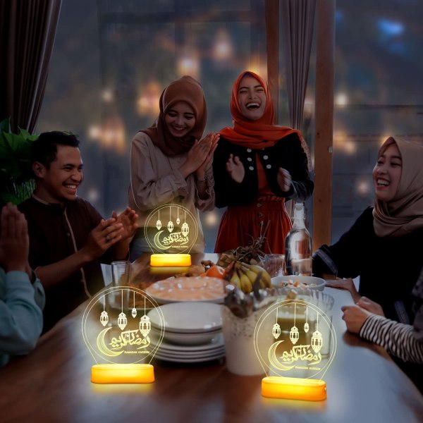 Mubarak Decoration Led Light Battery Operated Eid Decoration Gift