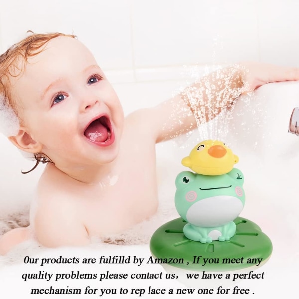 Elektrisk Baby Bath Frog Leke, Spray Vann Spraying Squirt Toy 4 i 1 badekar Bath