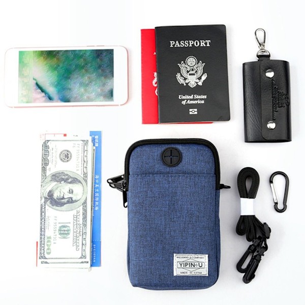 RFID Pass ID Bag Dokumentmappe BLÅ blue