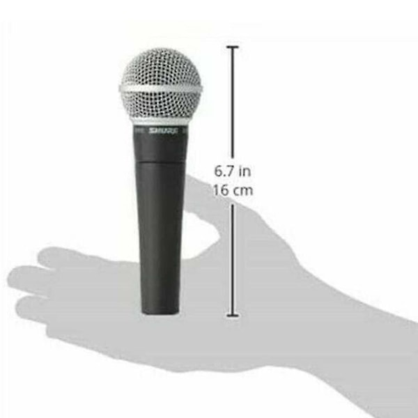 Shure SM58s laulajan mikrofoni, jossa on kytkin, 2024