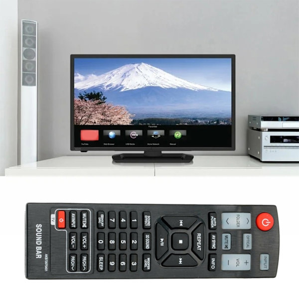 Multifunktionell smart fjärrkontroll, ersättningsfjärrkontroll för LG Soundbar AKB73575421 NB2420A NB4530B LJ - Perfekt