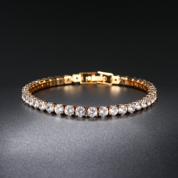 Glitter 5A Cubic Zirconia Dame Tennis Armbånd, Gave til Jul