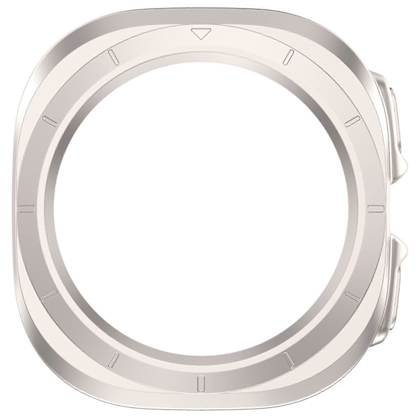 Hårdt PC-etui til Samsung Galaxy Watch Ultra 47mm, Semi-beskyttende armbåndsetui Starlight