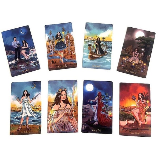 12x7 Cm  Nomad Soul Warrior Tarot Deck Card Game Paper Manual