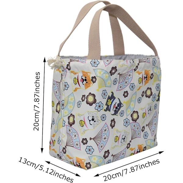 Mini bento bag lunsjveske tote bag gjenbrukbar liten