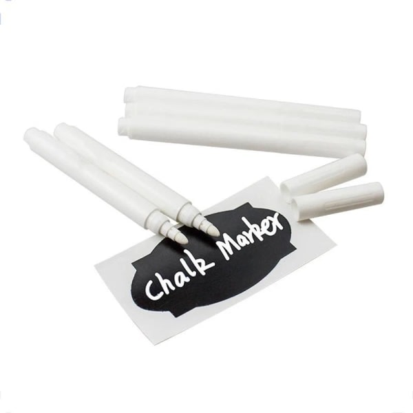 3-Pack pennor - krita penna för svarta tavlan vit
