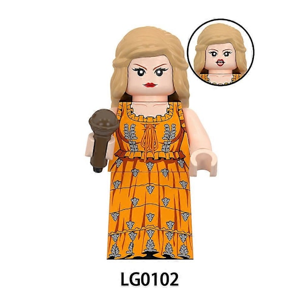 Taylor Swift Actionfigur Byggklossar Montering Minifigurer Mini Figurer Leksak Swiftie Presenter