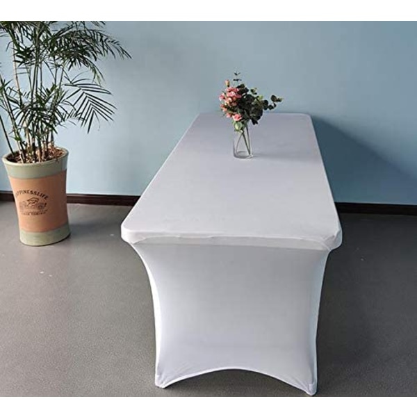 Rektangulær elastisk duk for cocktailbord, bryllupsbord, bar, bankett, fest