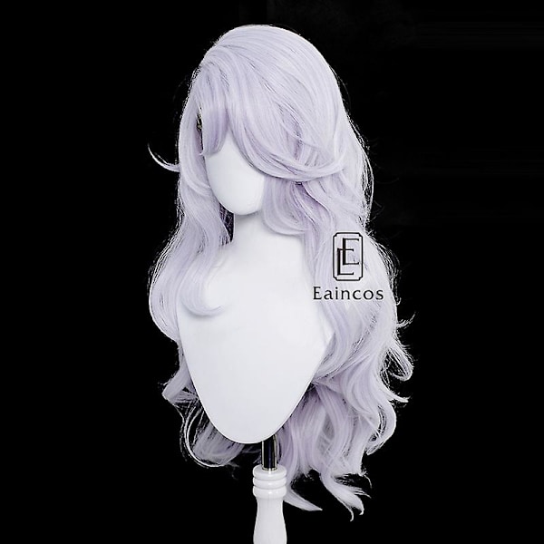 Anime Jujutsu Kaisen Gojo Satoru Cosplay Peruk för Kvinnor, 70cm Lång, Halloween Karneval, Värmebeständigt Syntetiskt Hår