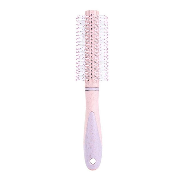 Wheat Straw Hair Comb Candy Farvet Cylindrisk Rullekam Plastic Hair Comb (22*4cm)