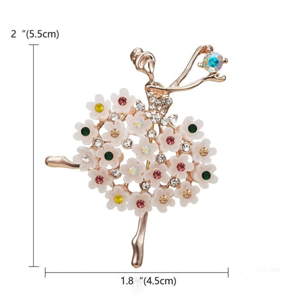 Rhinestone øje læbe broche legering broche ballet corsage kostume tilbehør smykker