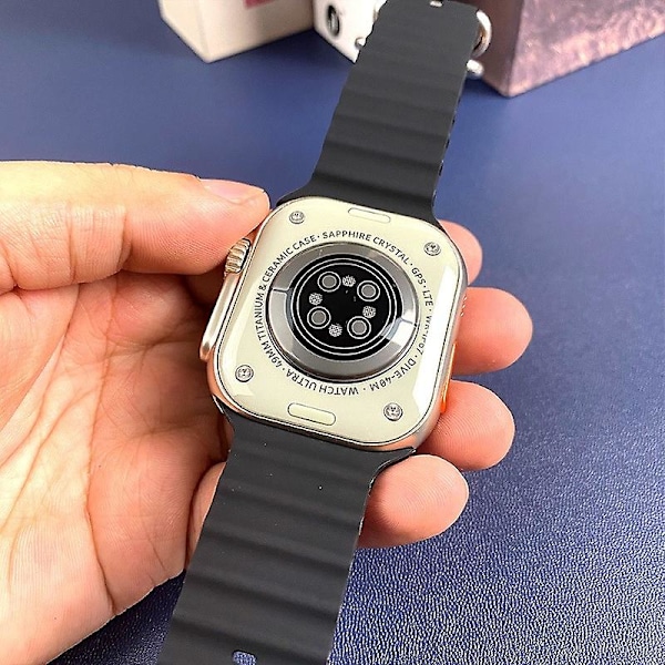 S9 Ultra Smartwatch 2.02\" HD Stor Skärm Smartwatch för Män och Kvinnor Bluetooth Samtal Bluetooth Musik Sömnövervakning Trådlös Klocka Orange