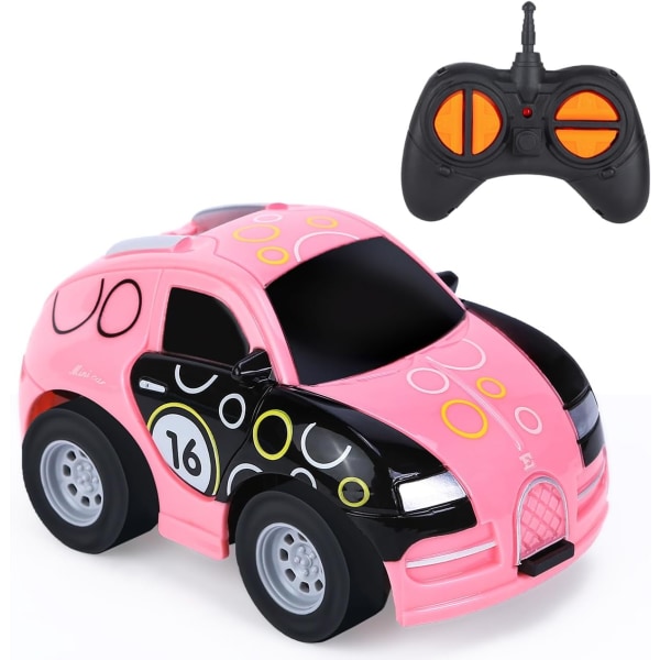 Fjernstyret billegetøj til 3-8-årige piger, 2,4 GHz mini-fjernbetjening legetøjsbiler