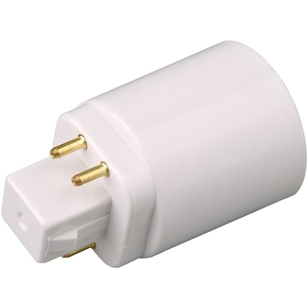 GX24Q LED-lampadapter för 4-stifts E27-sockel (2 st)