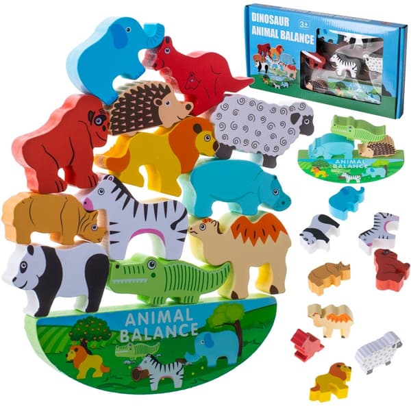 Jigsaw game balancing safari animals 1000