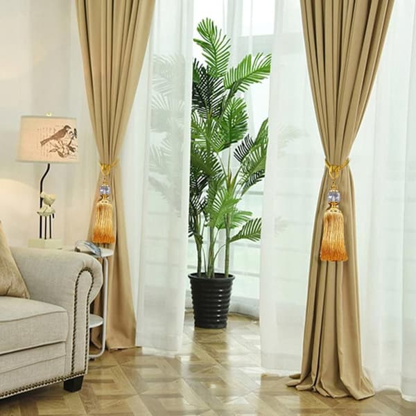 Kristallgardinholdere Par for Draperier Blue
