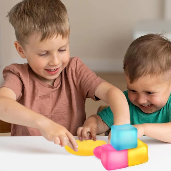 Isbit Fidget Leksaker | 3 Stycken Isbit Sensorisk Boll Stressavlastning Leksaker (Slumpmässiga Färger)
