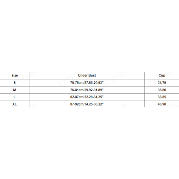 Kvinners lavrygg-BH dyp U-BH svart Black XL