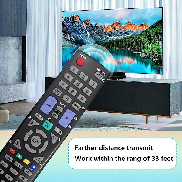 Erstatningsfjernbetjening Bn59-01012a Til Le22d450 Ps42c430 Le32c455 Ps42c450b1w Lcd Led Plasma Tv