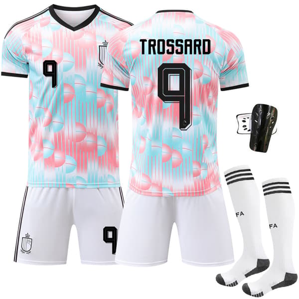 VM-udebane trøje 2026 – Fodboldtrøjer til voksne og børn Size 9 with socks + protective gear #L