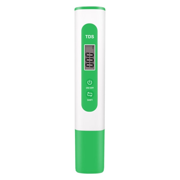 0,01 Tds Ec PH-måler for vannkvalitet digital PH-testpenn Green