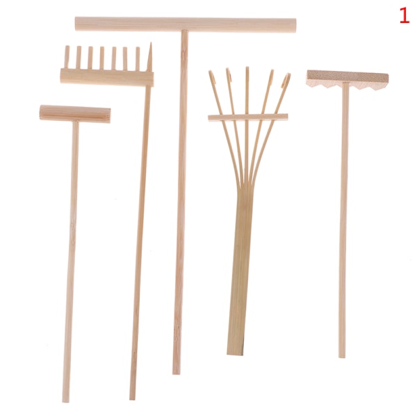 5 stk Mini Bambusrive til Zen Have Sandbord Meditation F 1(5 Styles)