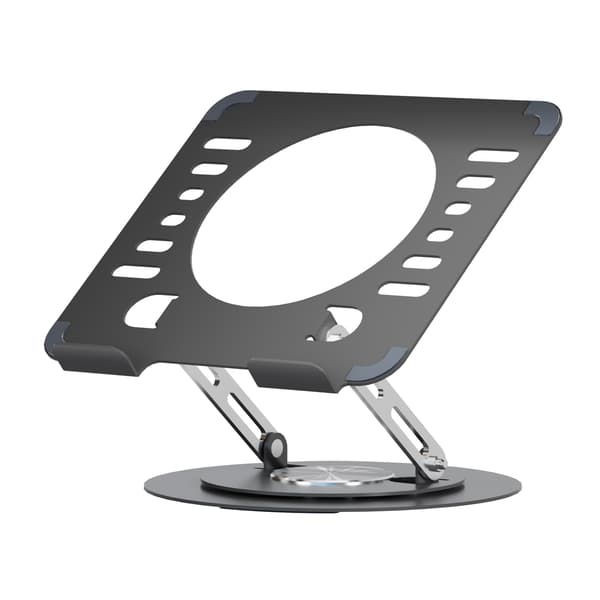 Kompatibel med bärbart laptopstativ, 360 graders rotation, ergonomiskt utformat hopfällbart datorstativ, justerbar höjd, kompatibel