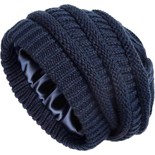 Hattar - Damvinterstickade mössor - Varma mössor - Tjocka mössor Lösa varma mössor - 22*22cm