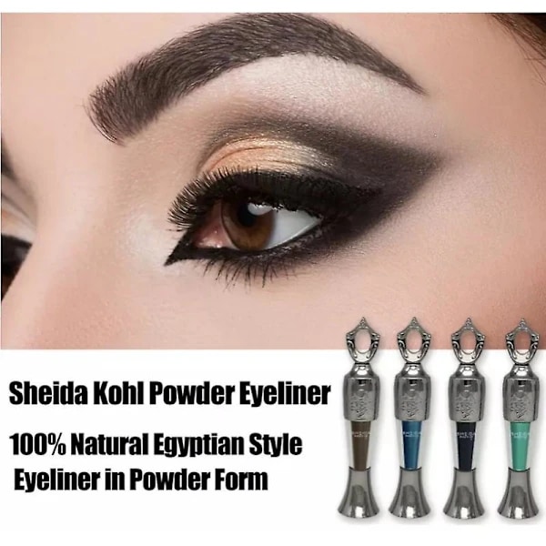 Sheida Kohl Pulver Eyeliner, Sheida Kohl Eyeliner, Sheida Kohl Liner Svart