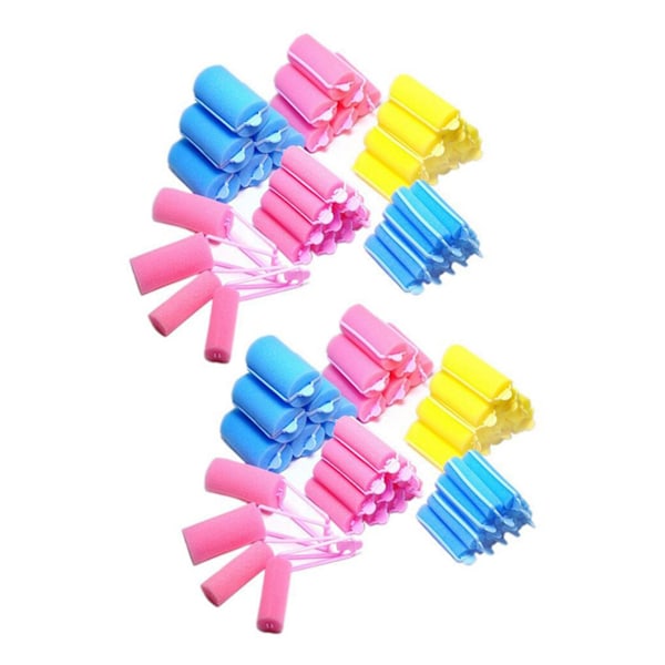 24 stk. Magic Sponge-ruller til hårstyling, populære bløde skumruller til hår (2,0 mm)