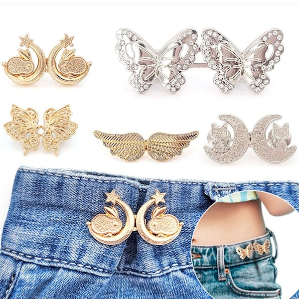 PCS Housut Vyötärön Kiristysnastat KULTAISET ENKELIN SIIVET ENKELI kulta_xx gold Angel Wings-Angel Wings