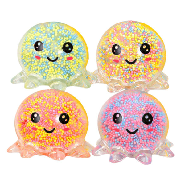 Squeeze Toys Soft Release Pressure Diy Cartoon Light Up Octopus Leker for barn Jiyuge