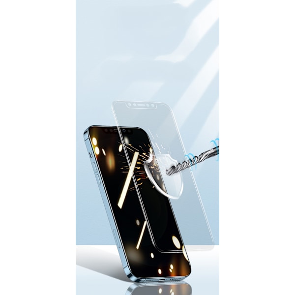 2 kpl karkaistua lasia iPhone 14 Promaxille, sinivalosuoja silmille, Anti-Spy -kalvo, särkymätön, 9H kovuus, vihreä valo silmien suojaus