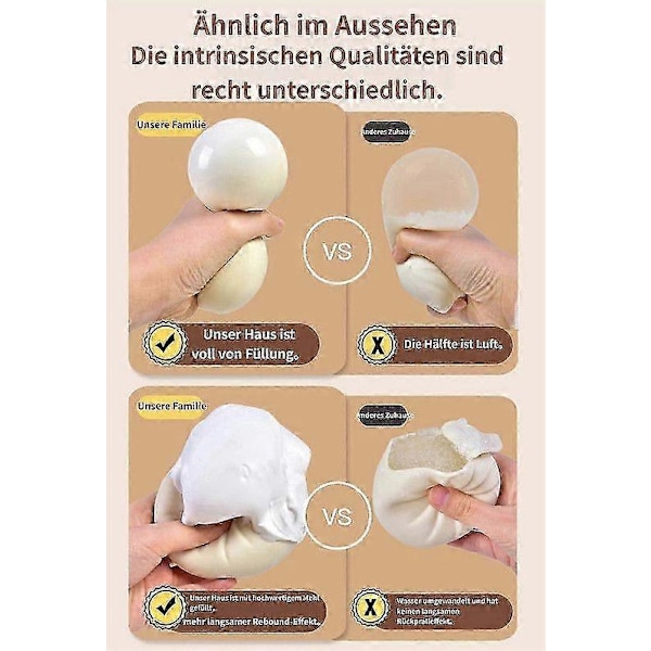 Dumpling Squishy, Dumpling Squishy Mystery, 4 tommer Jumbo Dumpling Stressball B C