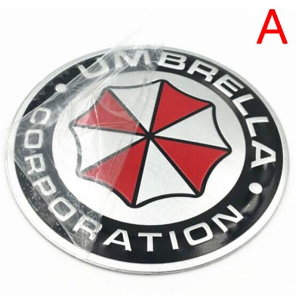 3D Dekaler i Aluminiumlegering från Umbrella Corporation Resident Evil A