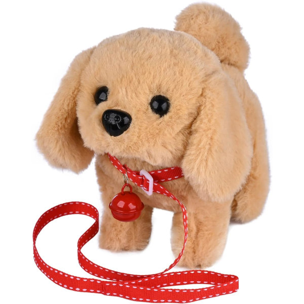 Plysj Golden Retriever Toy Puppy Electronic Interactive Pet Dog