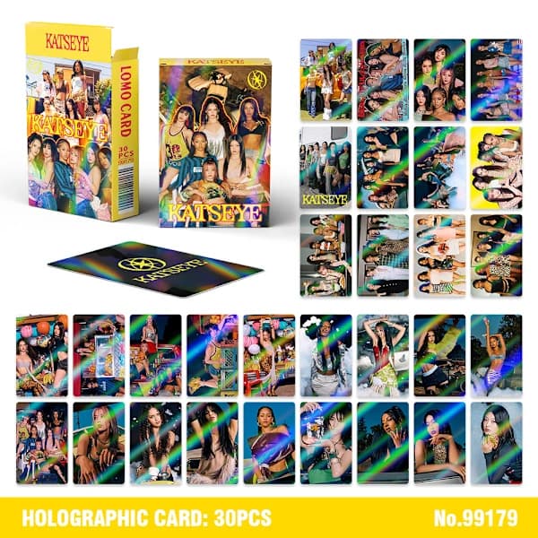 30 nye KATSEYE kendis K-Pop samlerfotokort, LOMO-kort