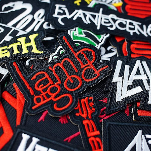 Band Rock Parche Music Patches Strygejern På Badges Striber Broderede Applikation Tøj Stickers Aa010