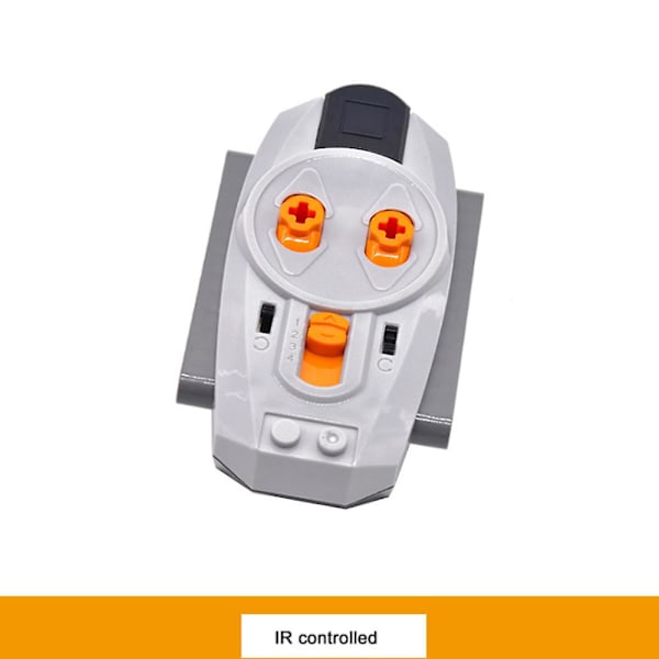5 kpl Power Function -moottorikäyttöinen lohkosarja 2 keskikokoista moottoria, 1 akkukotelo, 1 infrapunakaukosäädin, 1DB Grey