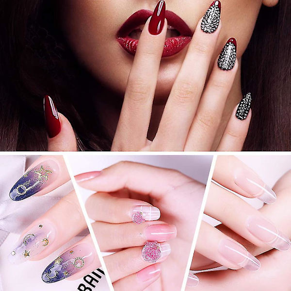 40 ml akrylneglelak med pensel, neglekunst, startpakke, manicure-værktøj
