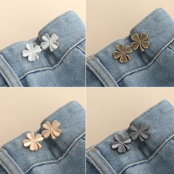 22 Stykker xMidjestrammer, Ingen Sting og Ingen Verktøy Avtakbare Knappnåler for Jeans, Knapp for Jeans for å Gjøre Stramming Enklere_xx