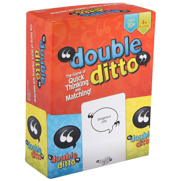 Double Ditto Family Party Game Card