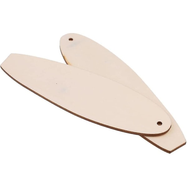 Paket med 8 Mini Surfboard Trä Handgjorda träbitar DIY