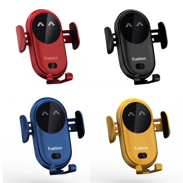 Smart Bil Trådløs Oplader Mobiltelefon Holder Automatisk Sensor Bilholder