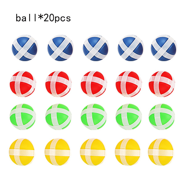 20 Kardborrebollar, dartbollar för barnspel 3,4 cm{AZC}