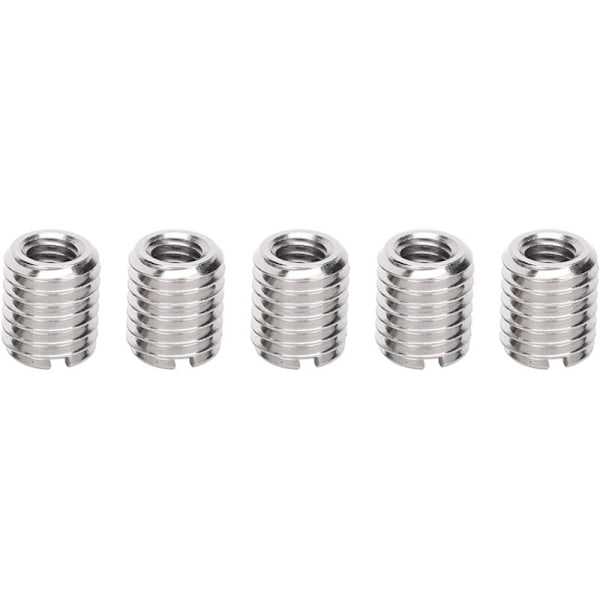 10 stk. innsettingsmutter, M6/M10 gjengeinnsats, innsettingsmutter, 303 rustfritt stål (indre M6x1.0 ytre M10x1.5 ambolt 12mm)
