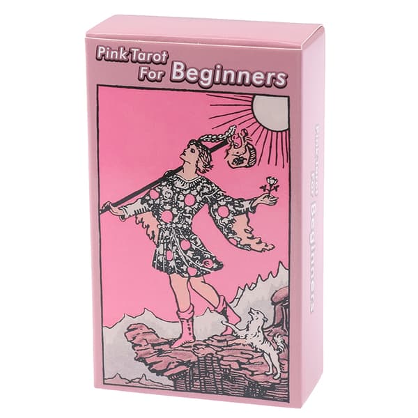Rosa Tarot för nybörjare Neon Rider Decks i låda Tarotkort