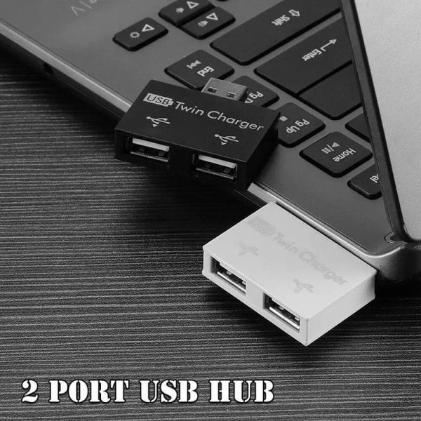 Overlad dine enheder med denne 2.0 USB-splitter - 1 han til 2 hun