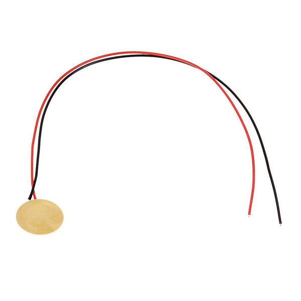 12 stk 27mm Piezo-skiver med ledninger Mikrofon Tromme Trigger Akustisk Pickup